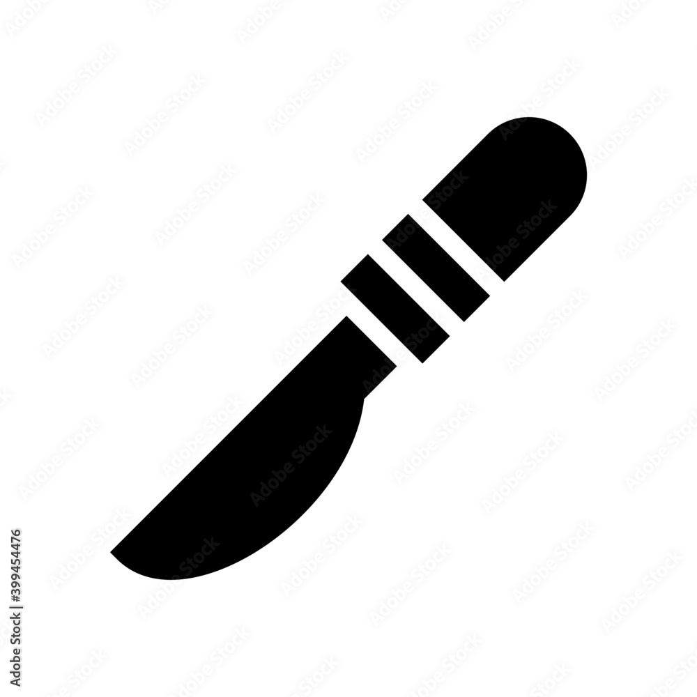 Surgical instrument in solid vector Surgical instrument in solid vector