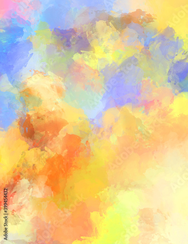 Artistic vibrant and colorful wallpaper.Brushed Painted Abstract Background. Brush stroked painting.