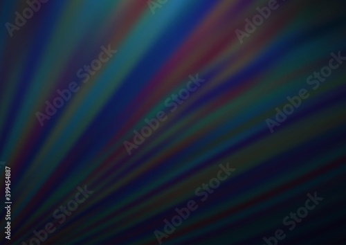 Dark BLUE vector blurred shine abstract pattern.