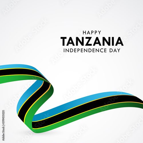 Happy Tanzania Independence Day Celebration Vector Template Design Illustration