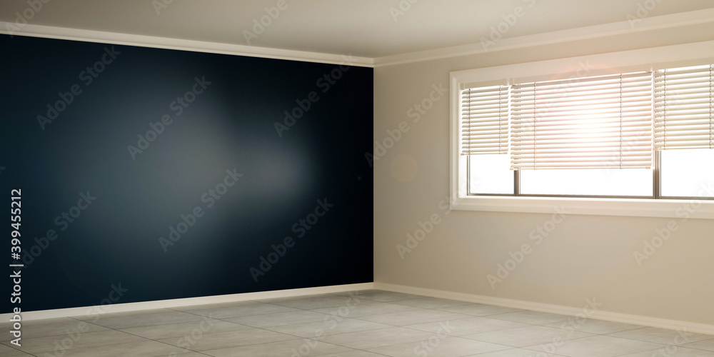 Fototapeta premium empty interior background. 3d illustration