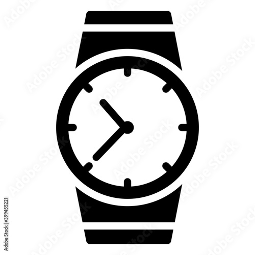 Wrist watch isolated on white background 