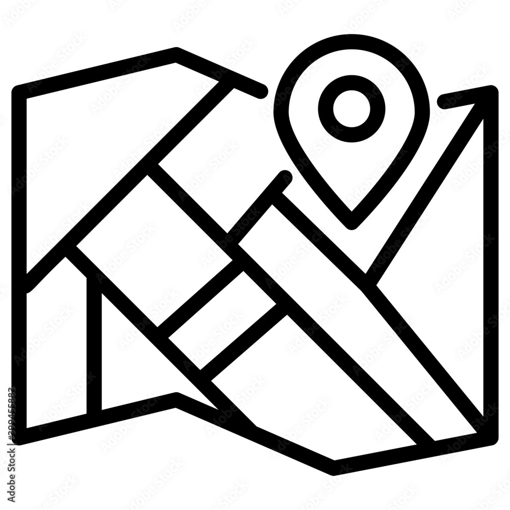 Line map navigation vector design Line map navigation vector design