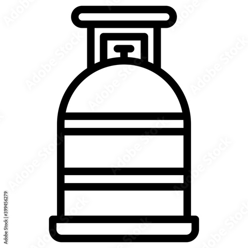 Gas tank icon in line design 