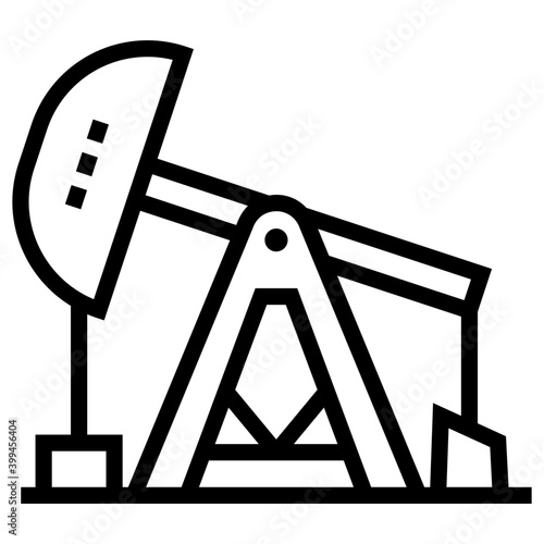 Icon of a machine depicting oil rig 
