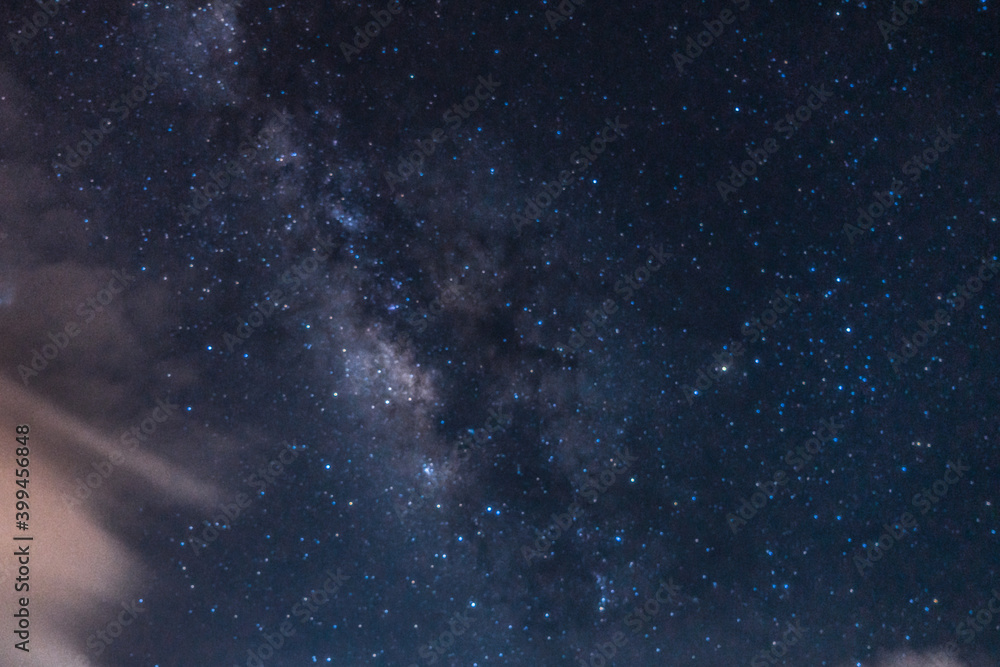 Abstract Milky Way on the sky in the night time