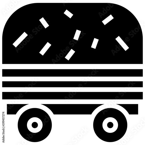 Haystack icon filled vector design 
