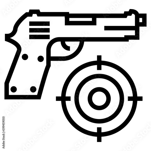 Shooting game vector line design