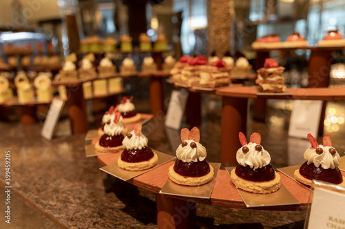 Variation of desserts and pastries - buffet