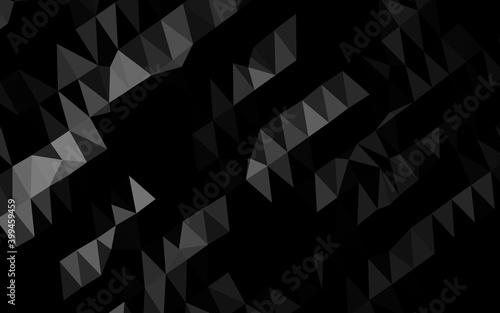 Dark Silver  Gray vector blurry triangle texture.