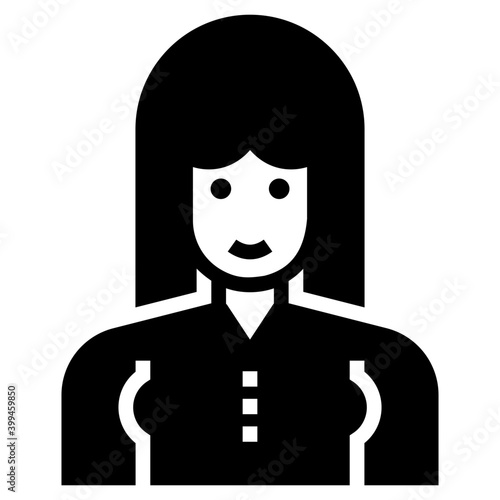 Teacher icon isolated on white background 