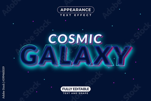 Cosmic Galaxy Text Effect Style Appearance