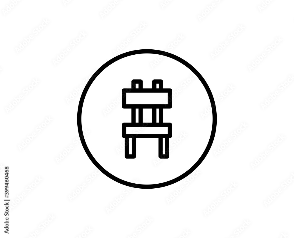 Chair line icon Chair line icon