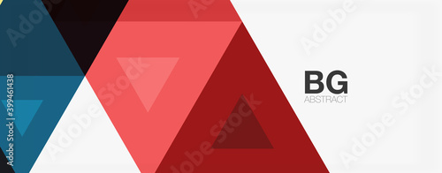 Mosaic triangle pattern abstract background for cover, banner, flyer and poster and other template
