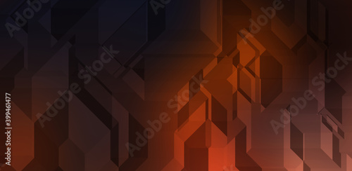 Polygonal background. Colorful wallpaper with geometric design. Digital 3d illustration. © Hybrid Graphics