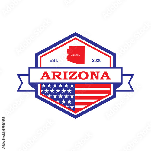 Arizona Map Vector , Country Logo