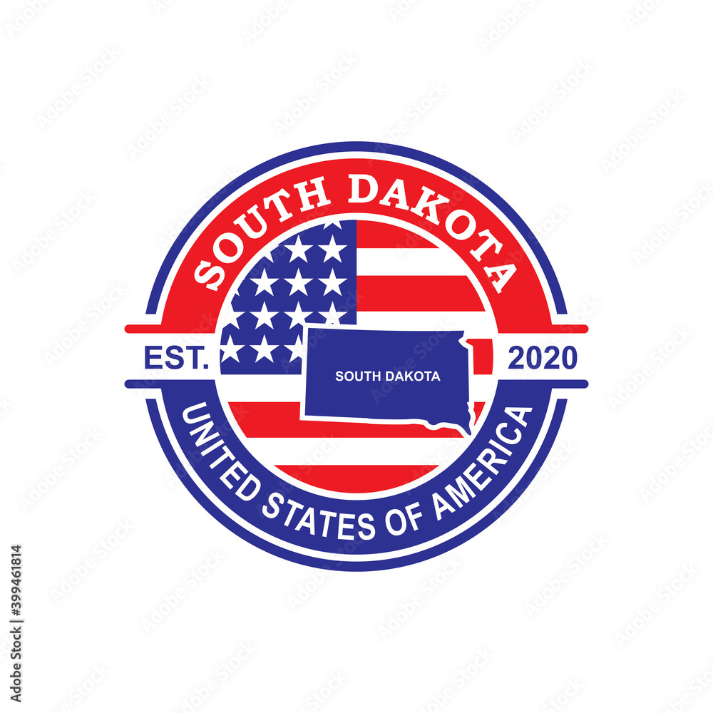 South Dakota Vector , Country Logo