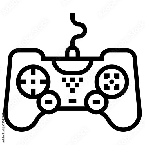 Line game controller vector design