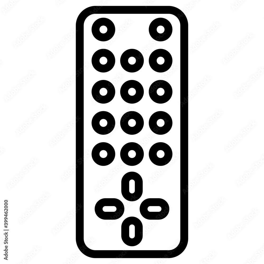 Wireless remote control icon in line design Wireless remote control icon in line design