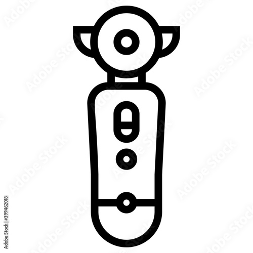 Motion joystick vector in line design  
