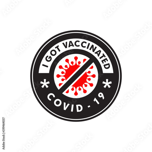 Logo of I got vaccinated covid-19