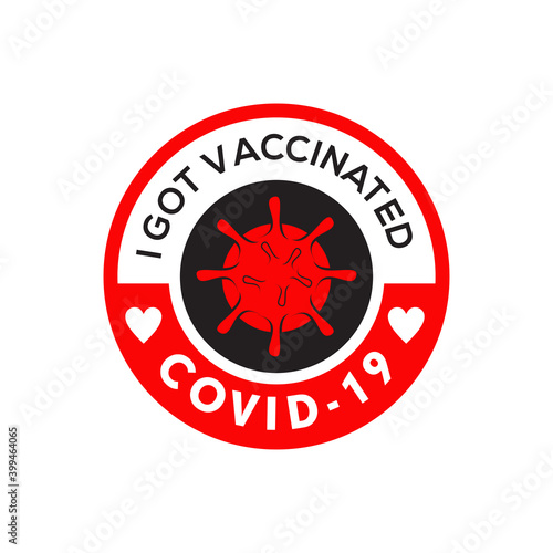 Logo of I got vaccinated covid-19