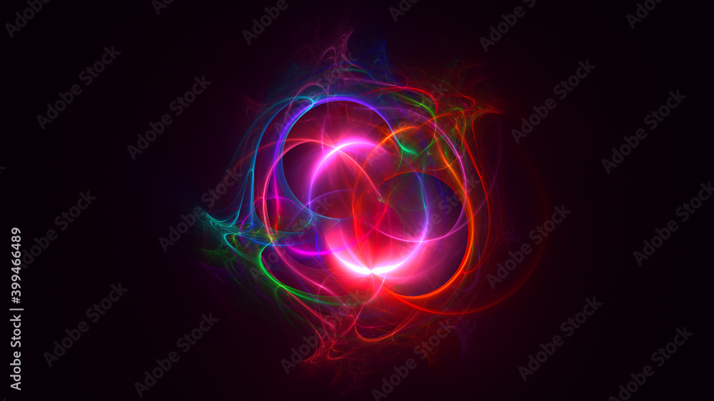 3D rendering abstract colorful fractal light background 3D rendering abstract colorful fractal light background