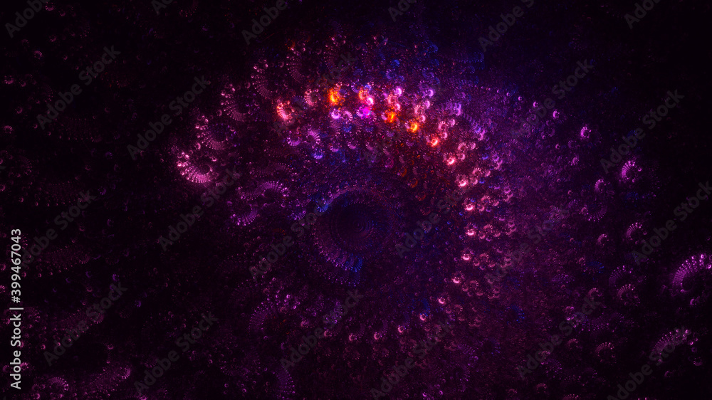 3D rendering abstract round light background 3D rendering abstract round light background