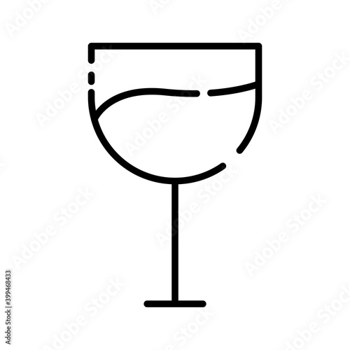 Glass line icon. simple design editable. design vector illustration © sobahus surur