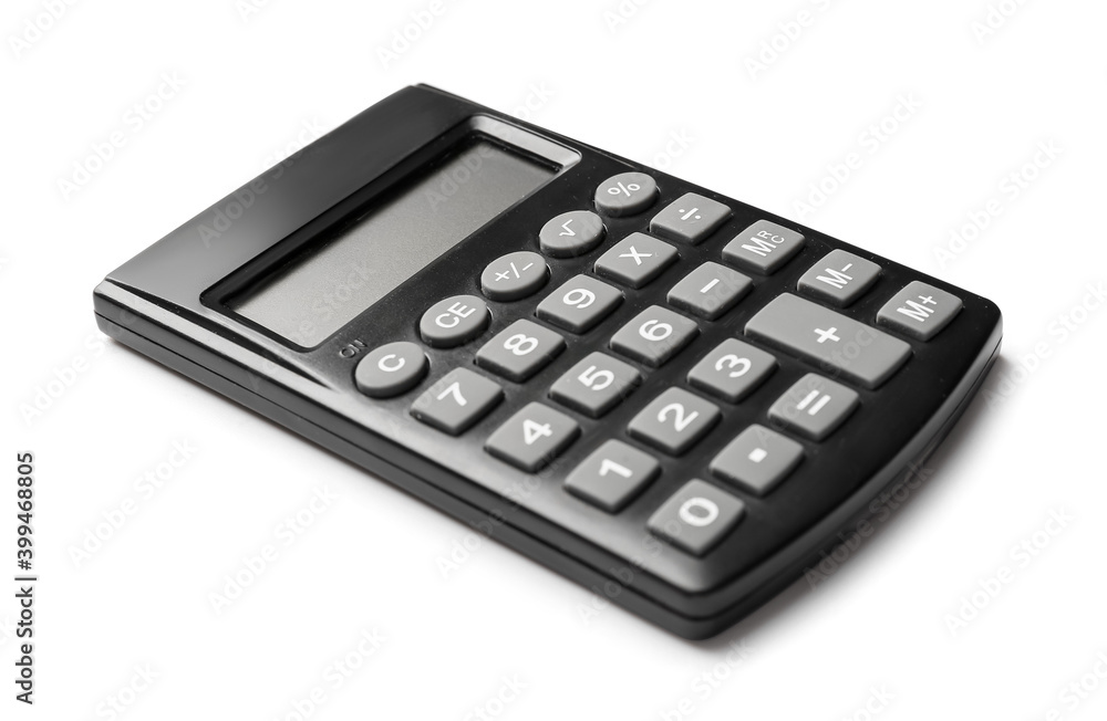 Digital calculator isolated on white background Digital calculator isolated on white background