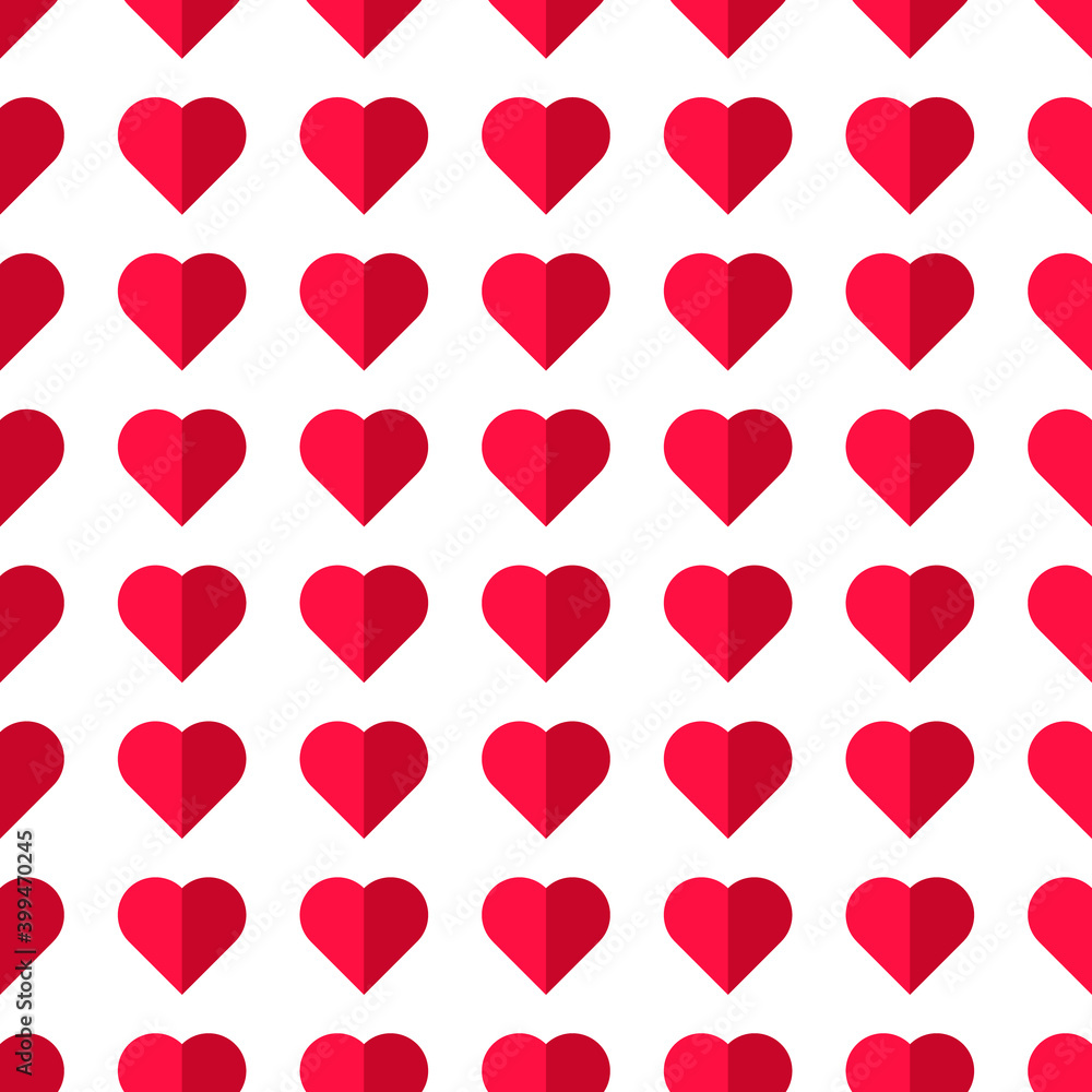 Valentine's day pink hearts seamless vector pattern. Part of collection Valentine's day pink hearts seamless vector pattern. Part of collection