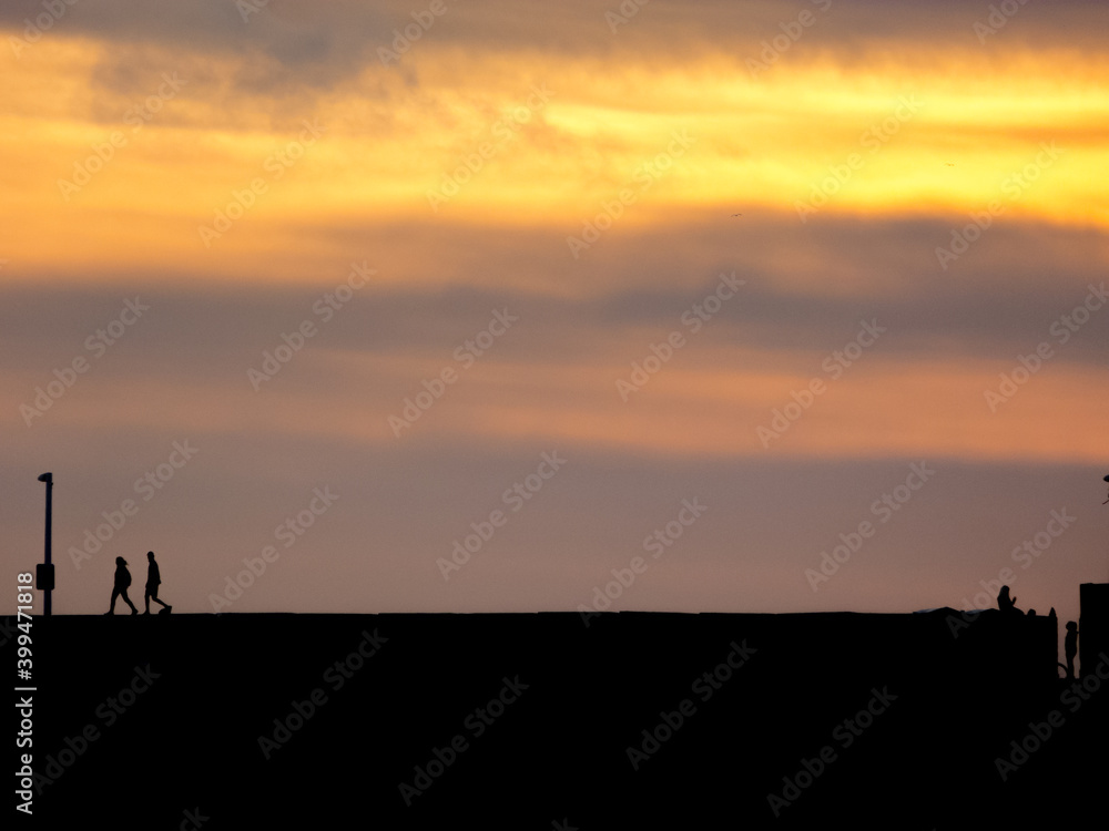 Silhouettes at sunset