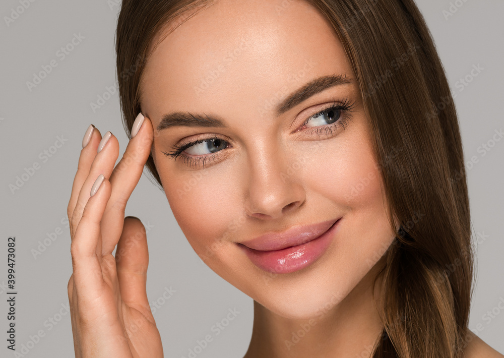 Woman beauty healthy skin moisture spa face natural clean fresh make up close up Woman beauty healthy skin moisture spa face natural clean fresh make up close up