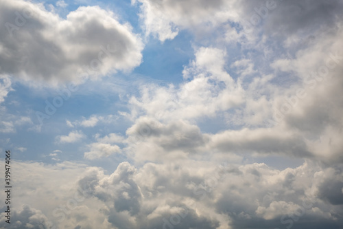 Fototapeta Naklejka Na Ścianę i Meble -  blue sky panorama with beautiful clouds. use for sky replacement