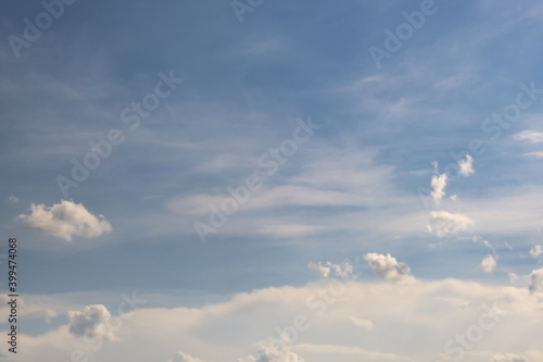 blue sky panorama with beautiful clouds. use for sky replacement