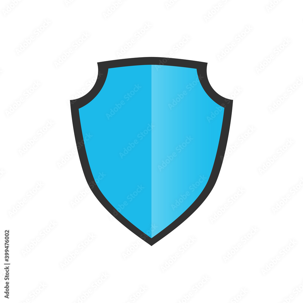 security shiny shield, protection shield. Stock vector illustration isolated on white background. security shiny shield, protection shield. Stock vector illustration isolated on white background.