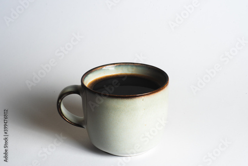 cup of coffe on white background