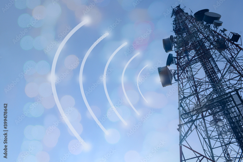telecommunication mast TV antennas wireless technology
