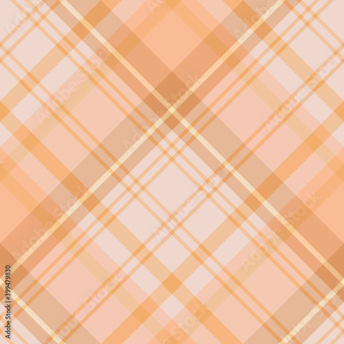 Seamless pattern in cute orange and yellow colors for plaid, fabric, textile, clothes, tablecloth and other things. Vector image. 2