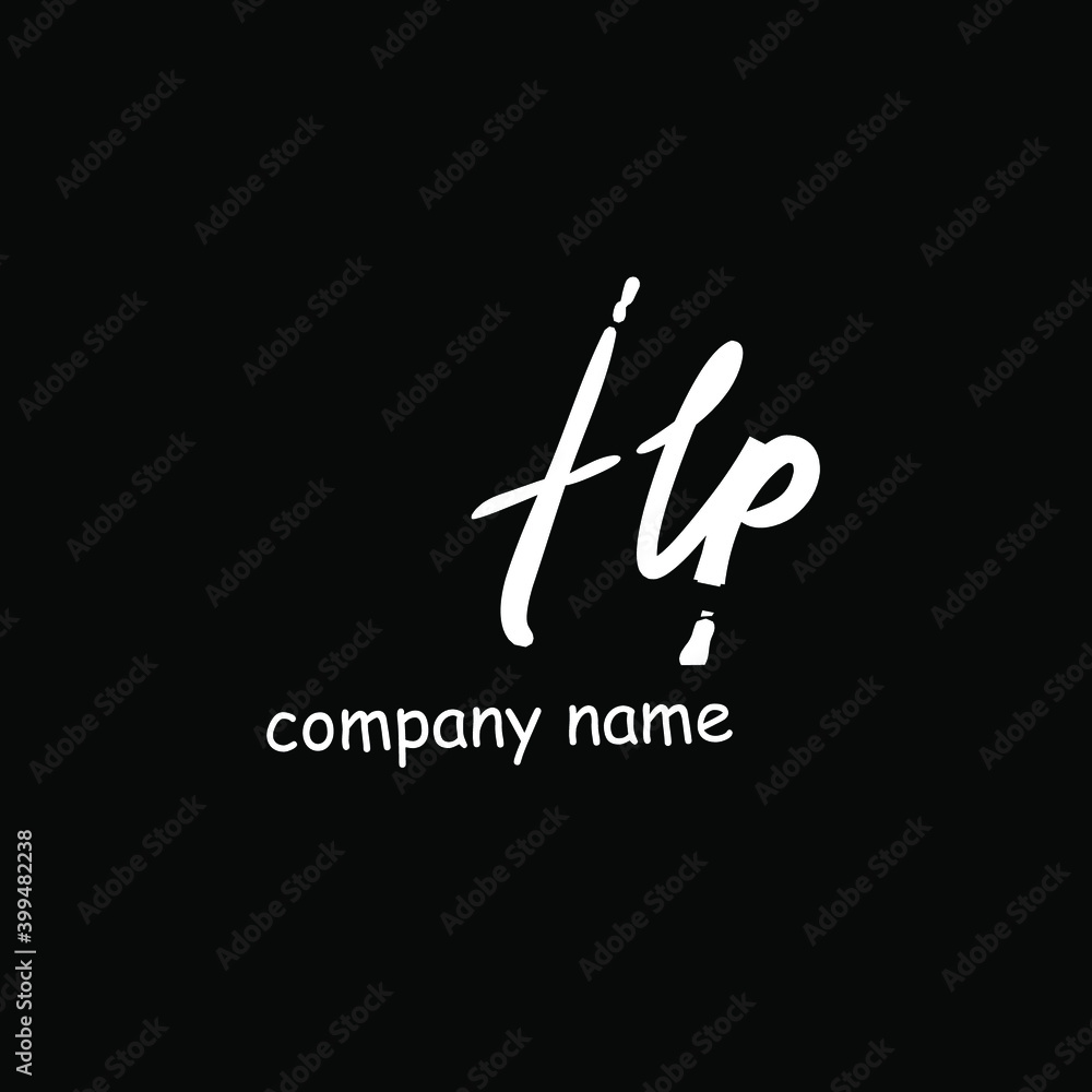 Hp initial handwriting or handwritten logo for identity Hp initial handwriting or handwritten logo for identity