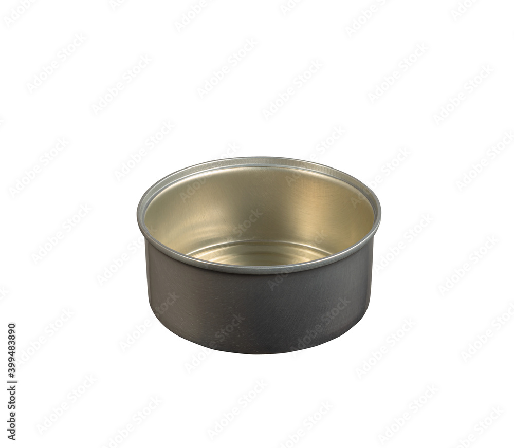Empty conserve tin can. Isolated on white background. Empty conserve tin can. Isolated on white background.