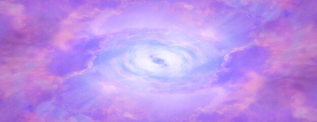 Sierkussen Paars Abstracte kosmische wolken in pastelkleuren  © kichigin19
