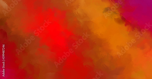 2D illustration of colorful brush strokes. Decorative texture painting. Vibrant paint pattern backdrop. © Hybrid Graphics