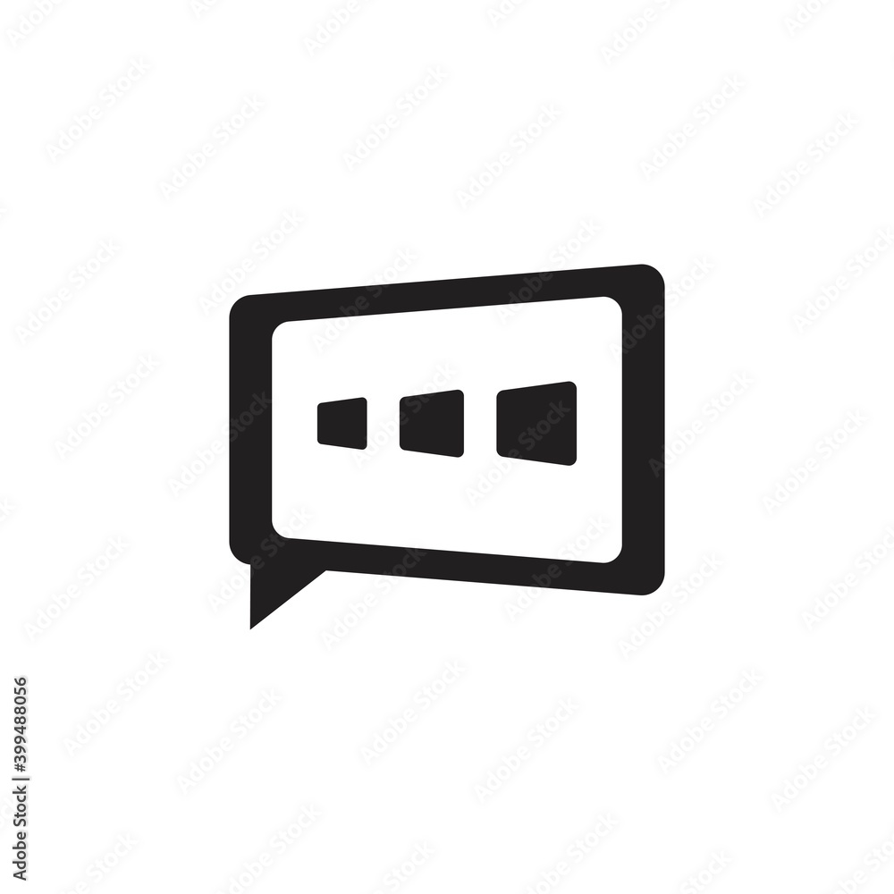 Fototapeta premium chat icon vector