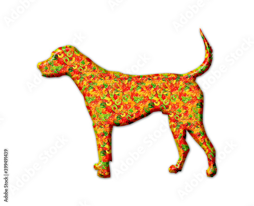 Dog pet animal Jellybeans Yummy sweets Colorful illustration  jelly Icon logo symbol
