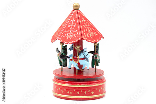 Carousel toy Isolated White Background photo