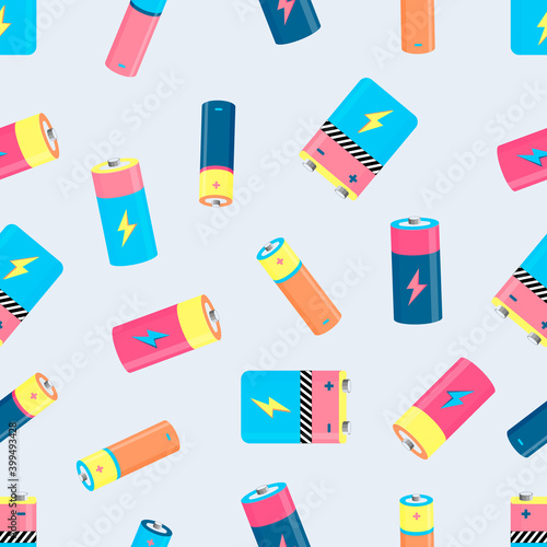 Battery power electronics seamless pattern