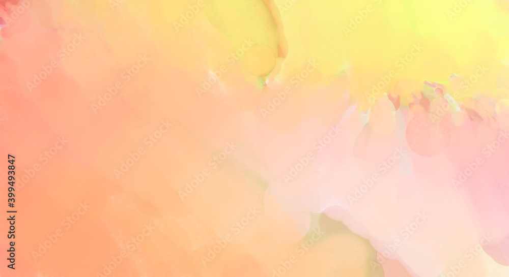 Soft watercolor wallpaper. Artistic painting with softly brushed colors. Pastel colors dabbed background. Painted abstract wall art.