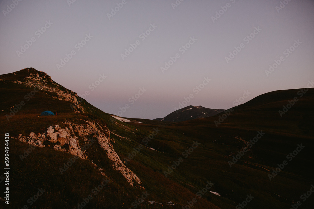 The nature of the Caucasus. Mountain landscapes