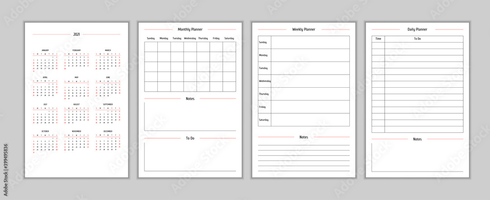 2021 calendar and daily weekly monthly personal planner diary template in classic strict style. Monthly calendar individual schedule minimalism restrained design for business notebook. 2021 calendar and daily weekly monthly personal planner diary template in classic strict style. Monthly calendar individual schedule minimalism restrained design for business notebook.